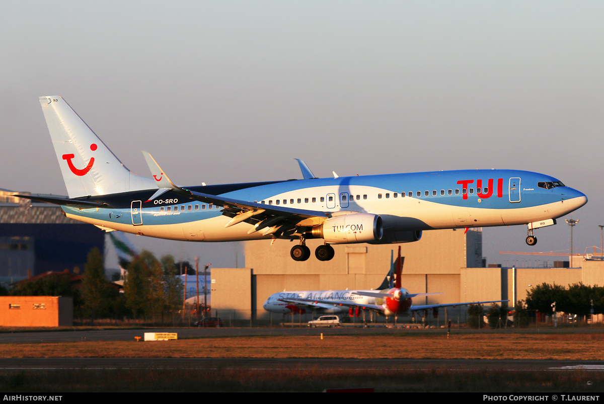 Aircraft Photo of OO-SRO | Boeing 737-86N | TUI | AirHistory.net #303502