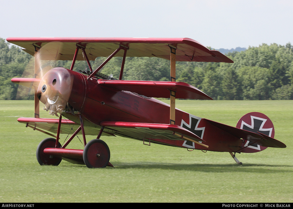 Aircraft Photo of G-FOKK / 477/17 | Fokker Dr.1 (replica) | Germany - Air Force | AirHistory.net #303515