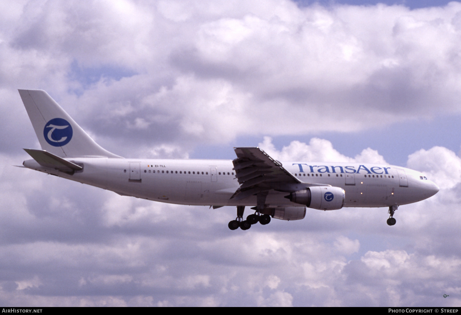 Aircraft Photo of EI-TLL | Airbus A300B4-203 | TransAer International Airlines | AirHistory.net #303523