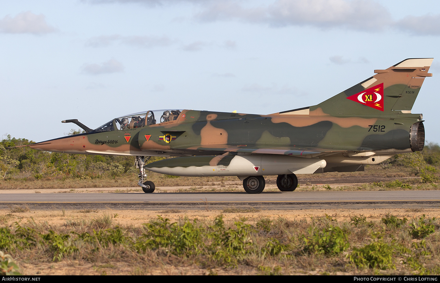 Aircraft Photo of 7512 | Dassault Mirage 50DV | Venezuela - Air Force | AirHistory.net #303529