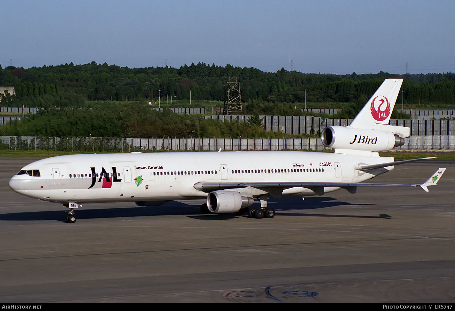 Aircraft Photo of JA8581 | McDonnell Douglas MD-11 | Japan Airlines - JAL | AirHistory.net #303535
