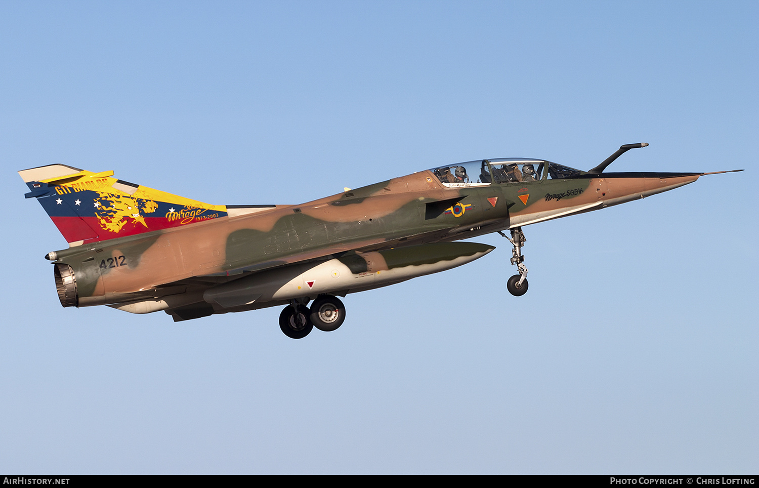 Aircraft Photo of 4212 | Dassault Mirage 50DV | Venezuela - Air Force | AirHistory.net #303563