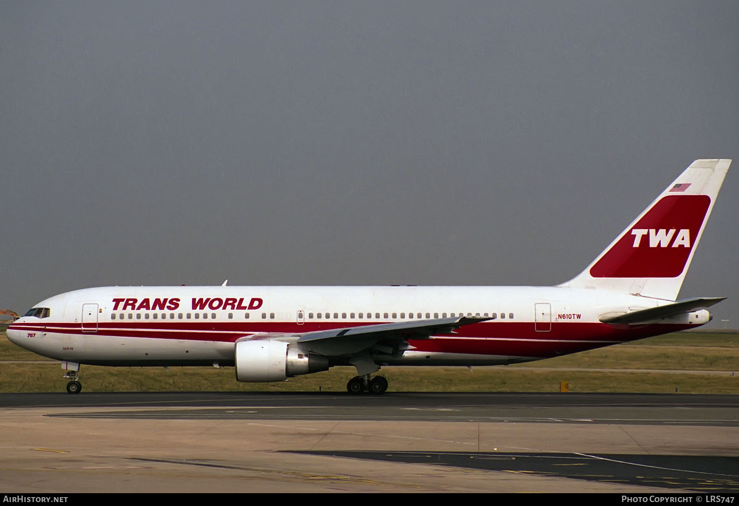 Aircraft Photo of N610TW | Boeing 767-231(ER) | Trans World Airlines - TWA | AirHistory.net #303579