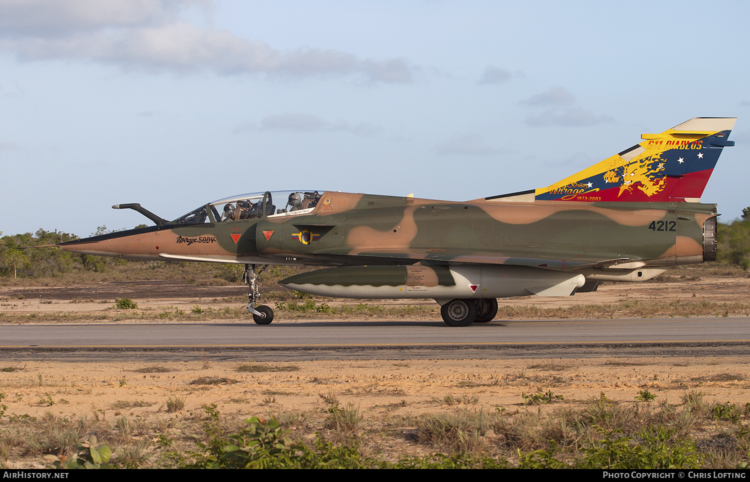 Aircraft Photo of 4212 | Dassault Mirage 50DV | Venezuela - Air Force | AirHistory.net #303587