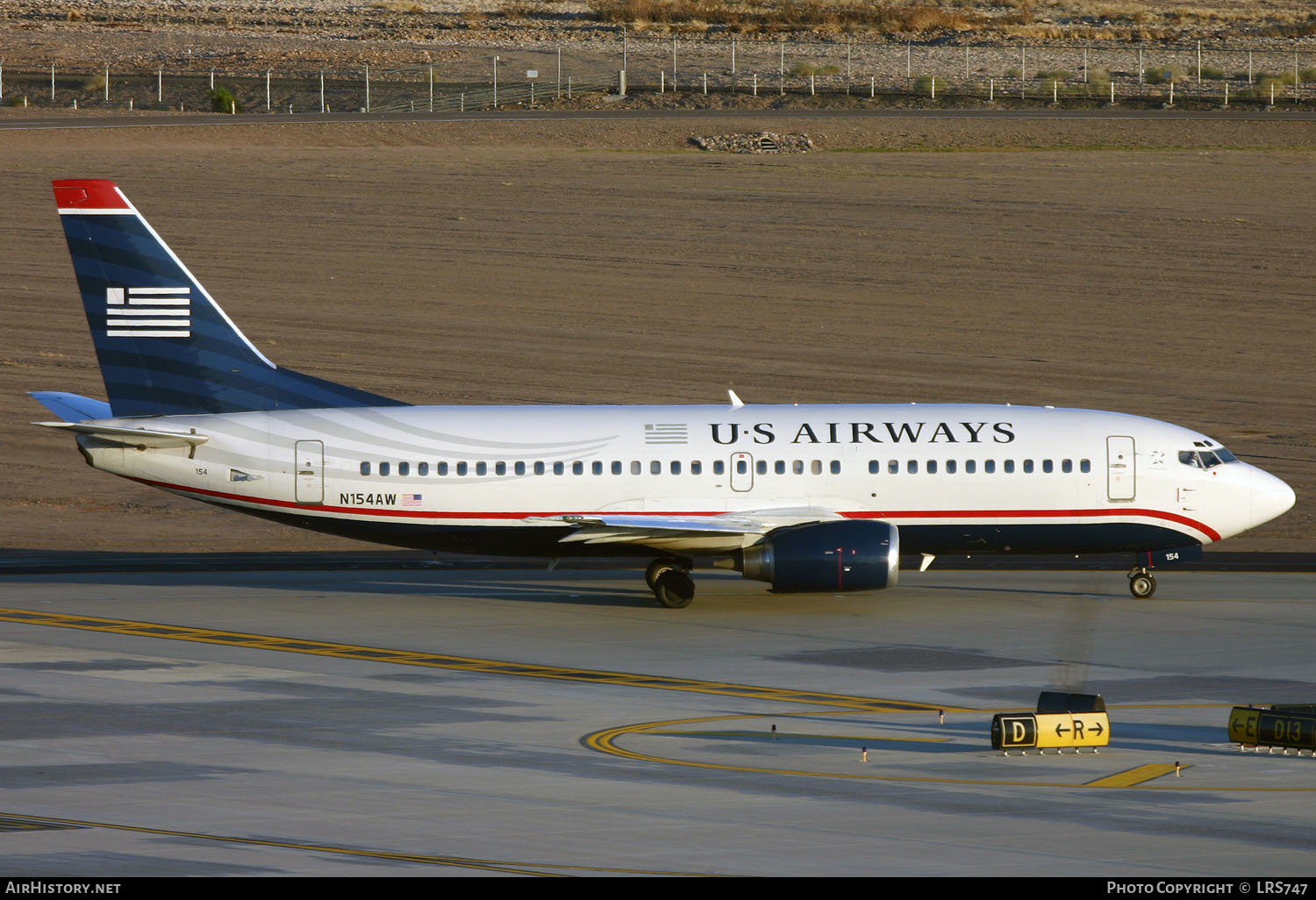 Aircraft Photo of N154AW | Boeing 737-3G7 | US Airways | AirHistory.net #303608