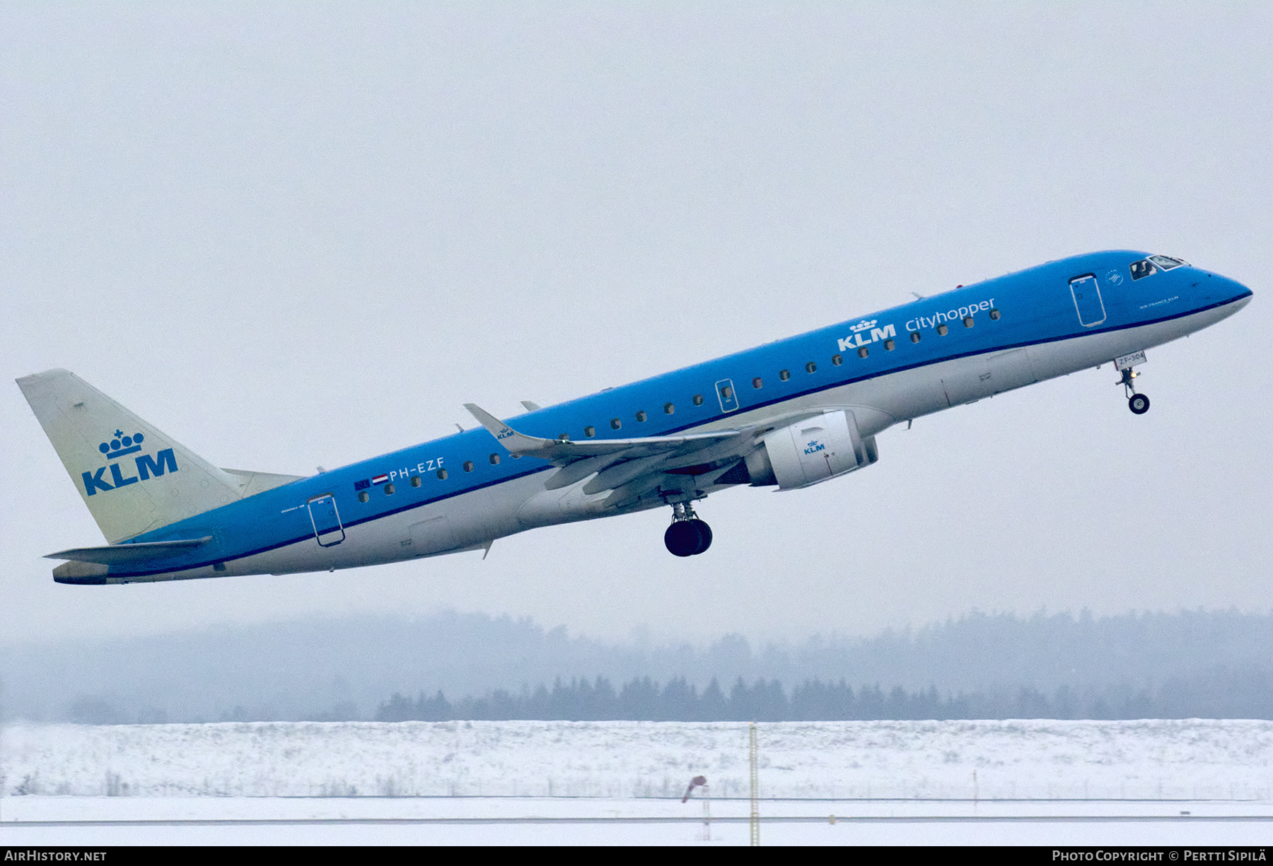 Aircraft Photo of PH-EZF | Embraer 190STD (ERJ-190-100STD) | KLM Cityhopper | AirHistory.net #303681