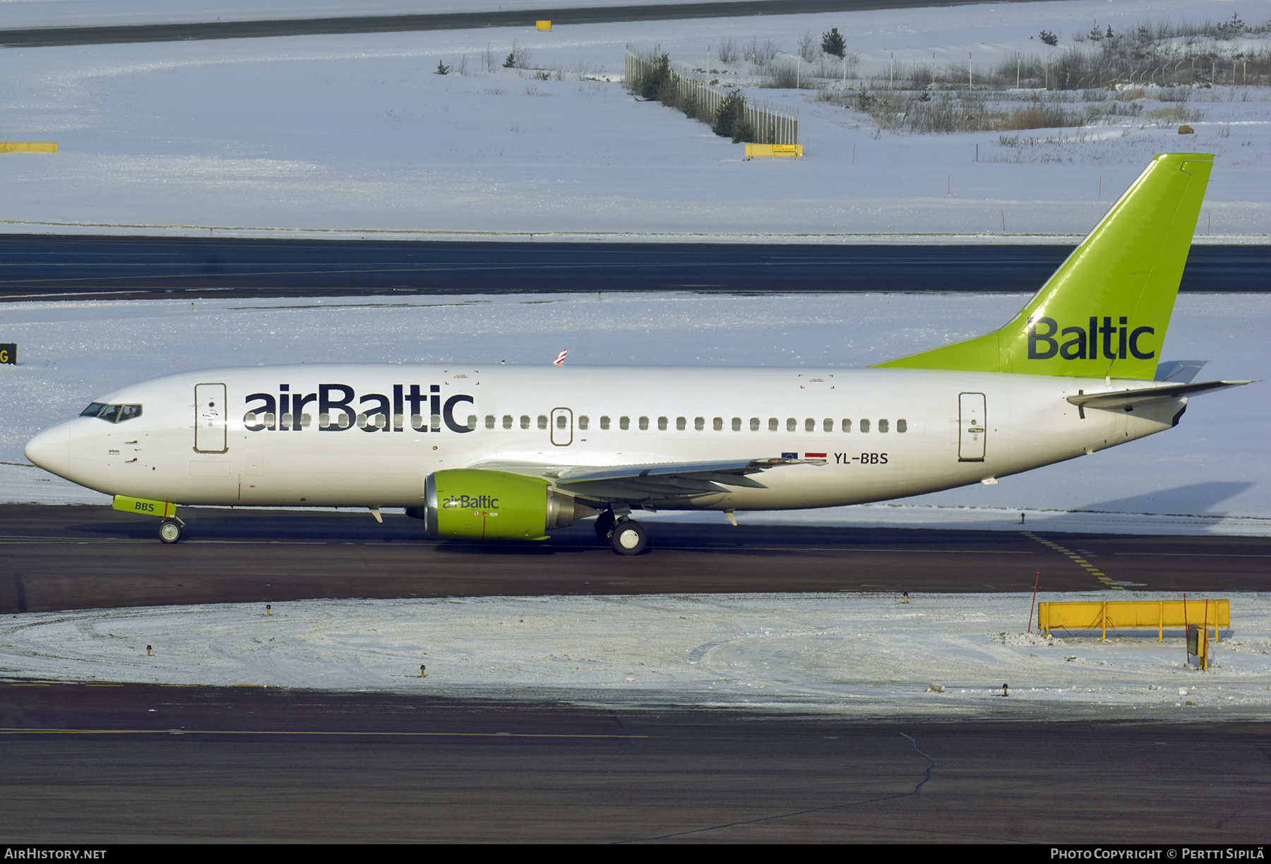 Aircraft Photo of YL-BBS | Boeing 737-31S | AirBaltic | AirHistory.net #303694