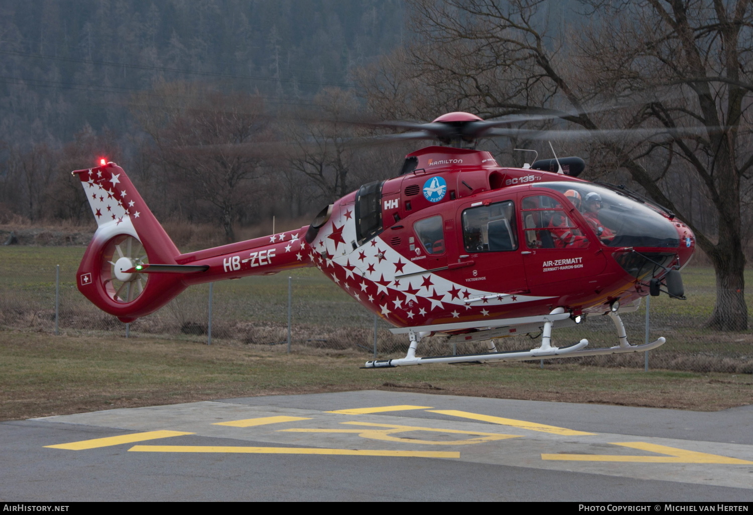 Aircraft Photo of HB-ZEF | Eurocopter EC-135T-3 | Air Zermatt | AirHistory.net #303717