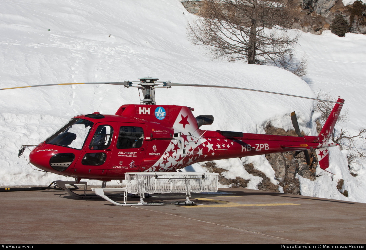 Aircraft Photo of HB-ZPB | Eurocopter AS-350B-3E Ecureuil | Air Zermatt | AirHistory.net #303721