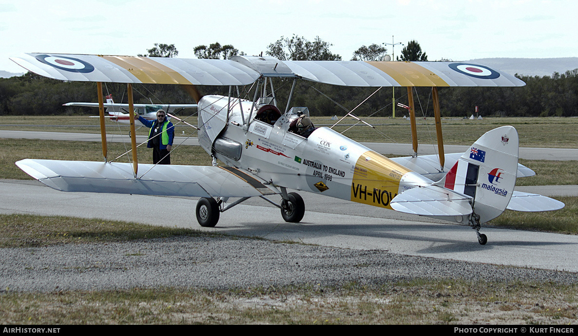 Aircraft Photo of VH-NOV | De Havilland D.H. 82A Tiger Moth | UK - Air Force | AirHistory.net #303768