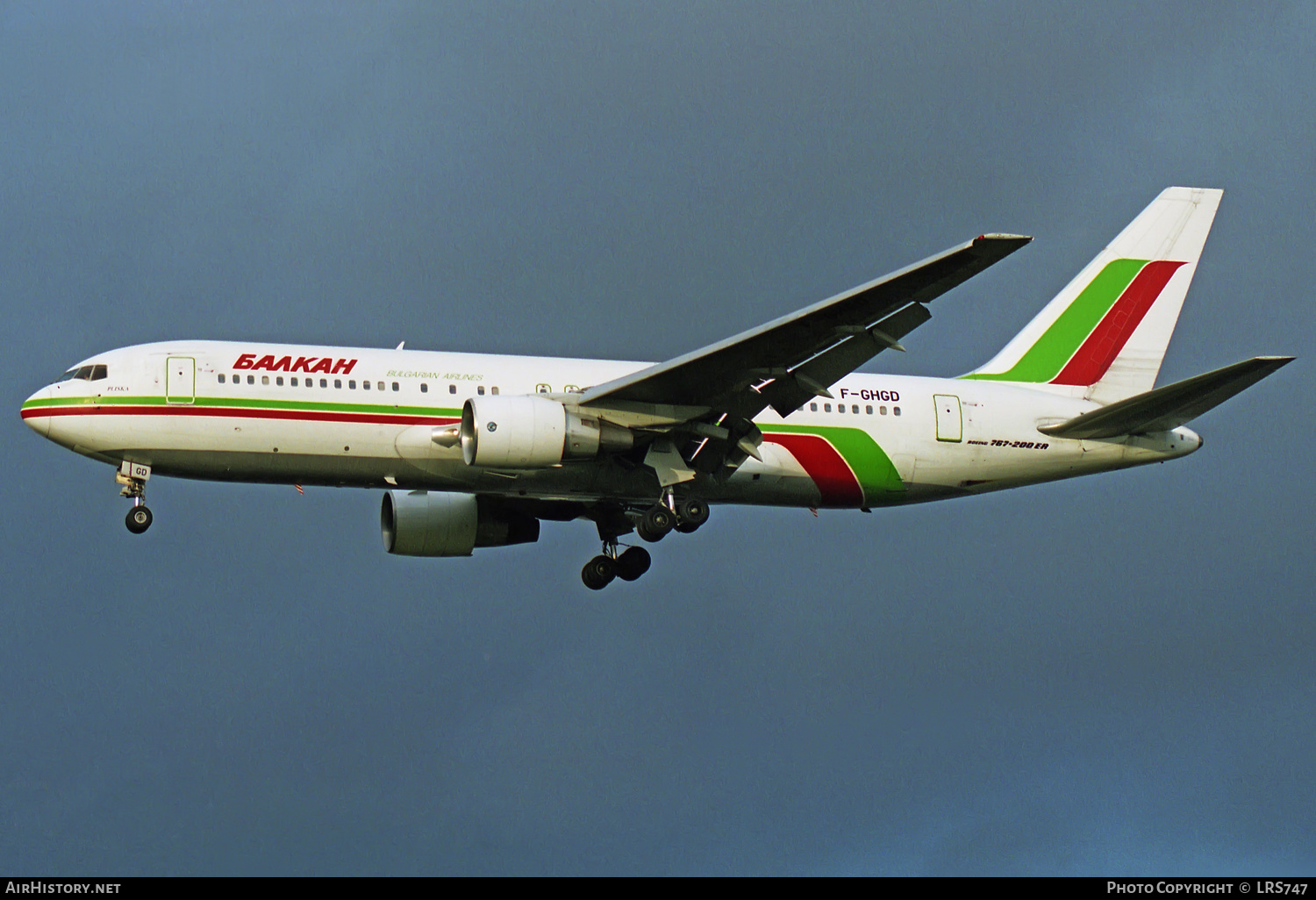 Aircraft Photo of F-GHGD | Boeing 767-27E/ER | Balkan - Bulgarian Airlines | AirHistory.net #303820
