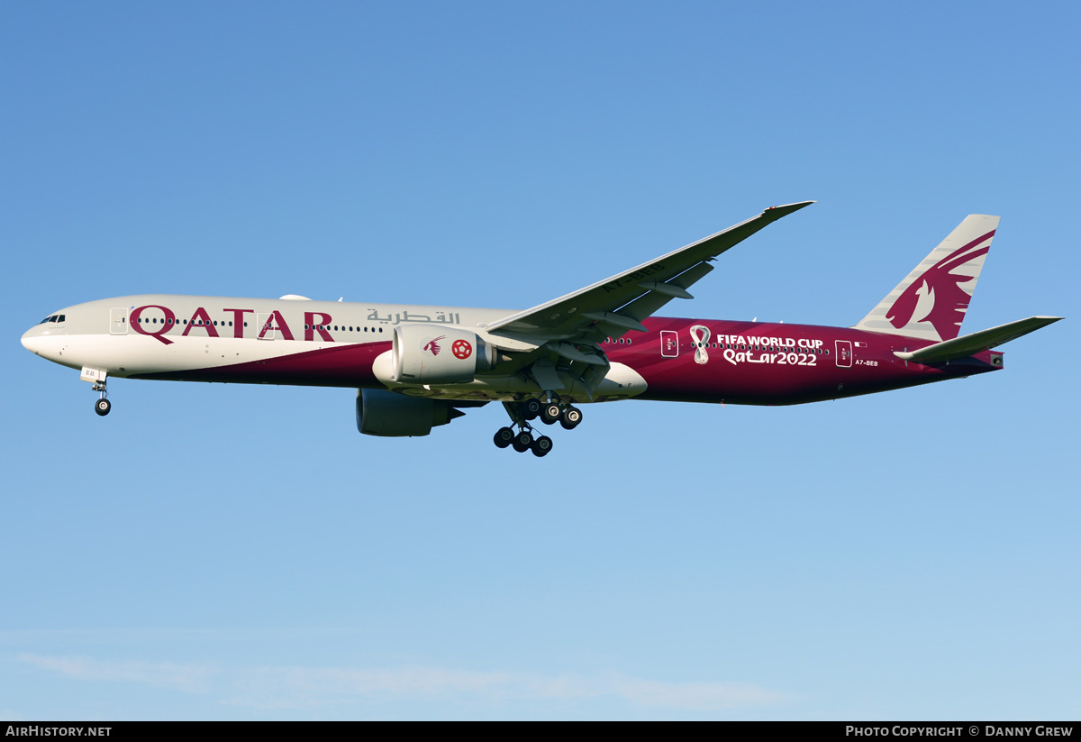 Aircraft Photo of A7-BEB | Boeing 777-3DZ/ER | Qatar Airways | AirHistory.net #303857