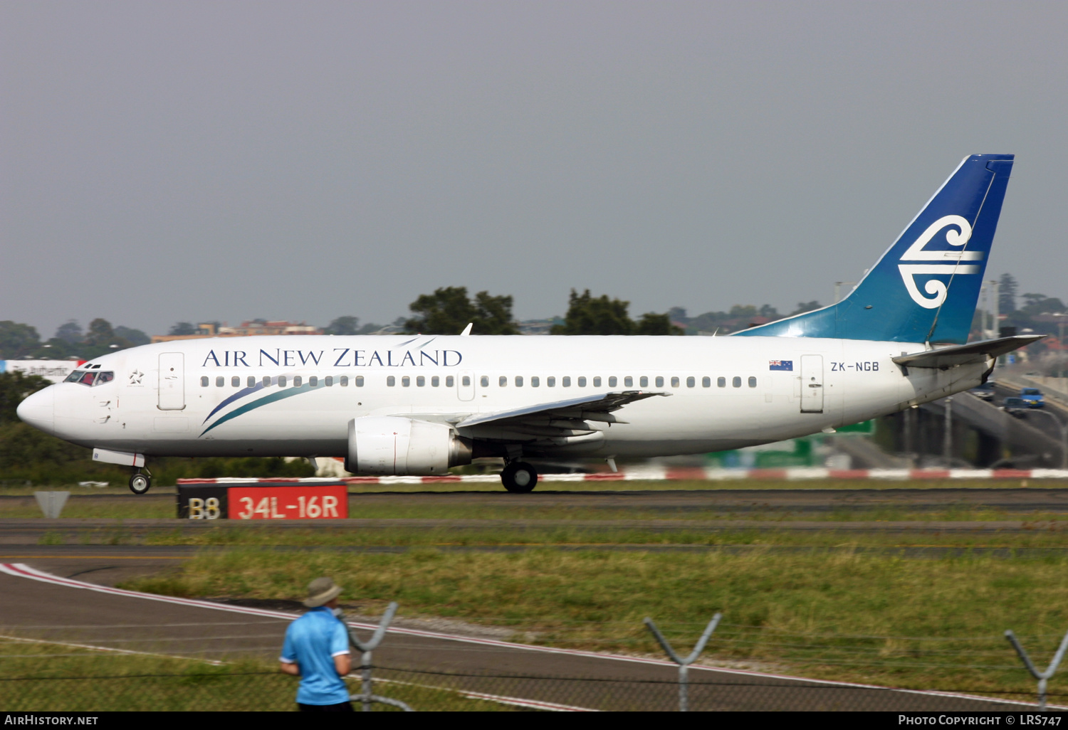 Aircraft Photo of ZK-NGB | Boeing 737-36Q | Air New Zealand | AirHistory.net #303864