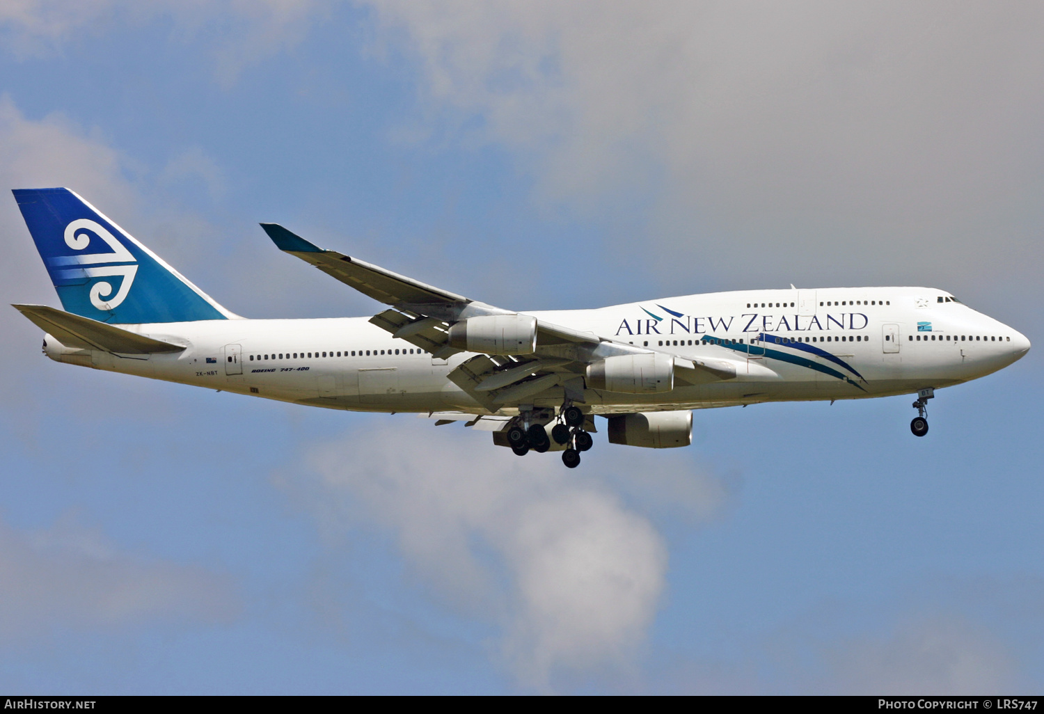 Aircraft Photo of ZK-NBT | Boeing 747-419 | Air New Zealand | AirHistory.net #303880