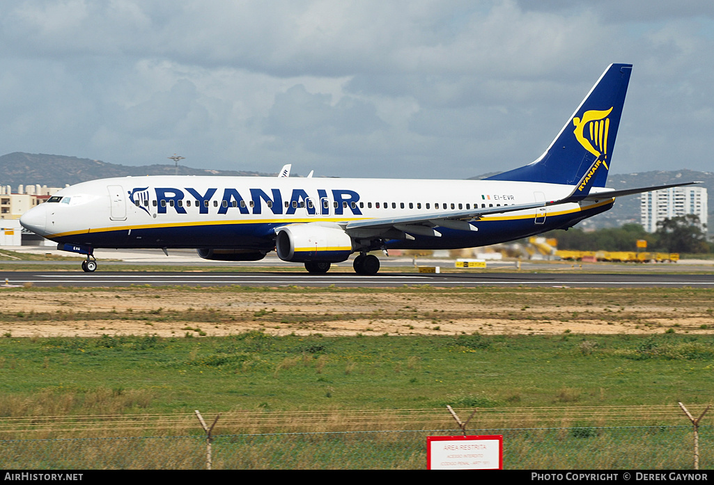 Aircraft Photo of EI-EVR | Boeing 737-8AS | Ryanair | AirHistory.net #303915
