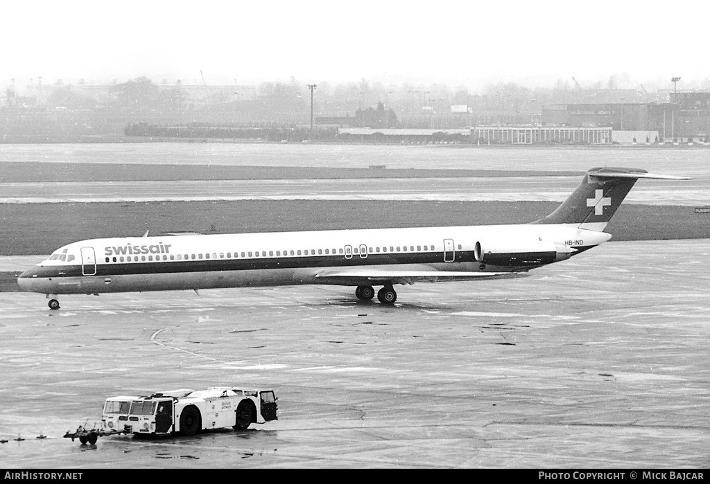Aircraft Photo of HB-IND | McDonnell Douglas MD-81 (DC-9-81) | Swissair | AirHistory.net #303934