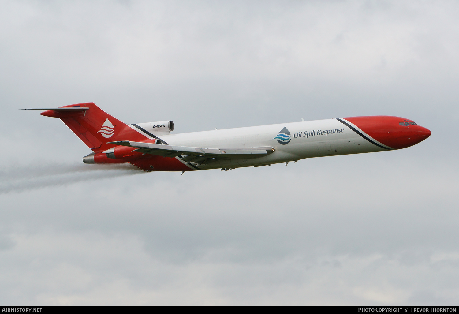Aircraft Photo of G-OSRB | Boeing 727-2S2F/Adv(RE) Super 27 | Oil Spill Response | AirHistory.net #303940