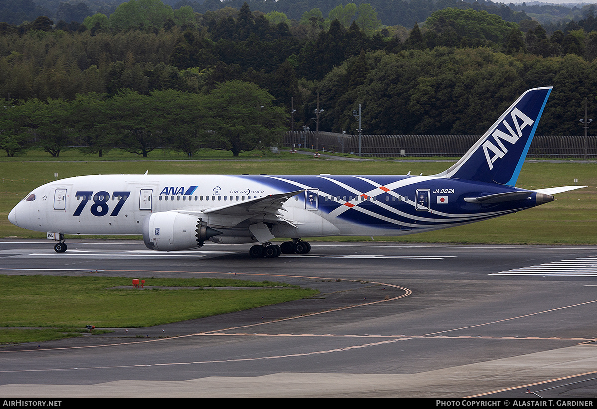 Aircraft Photo of JA802A | Boeing 787-8 Dreamliner | All Nippon Airways - ANA | AirHistory.net #303974