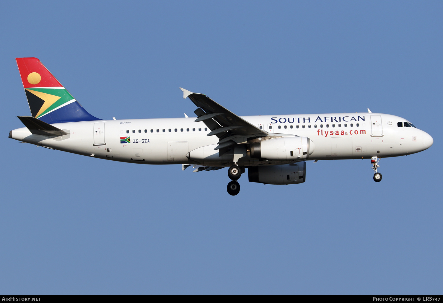 Aircraft Photo of ZS-SZA | Airbus A320-232 | South African Airways | AirHistory.net #304011