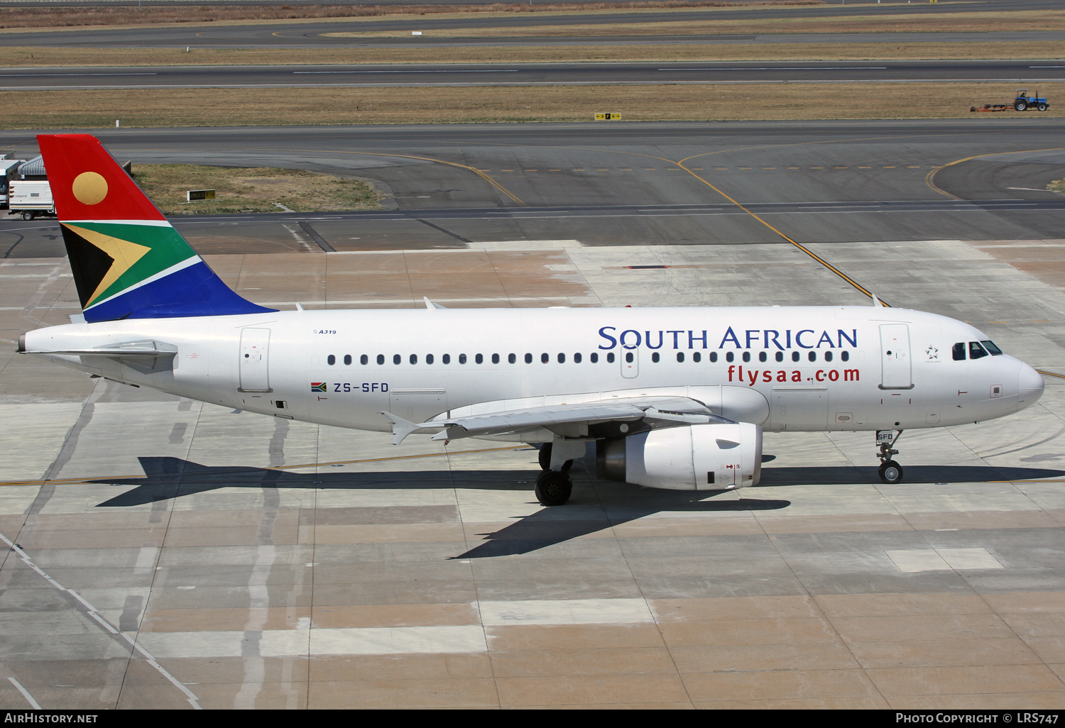 Aircraft Photo of ZS-SFD | Airbus A319-131 | South African Airways | AirHistory.net #304013