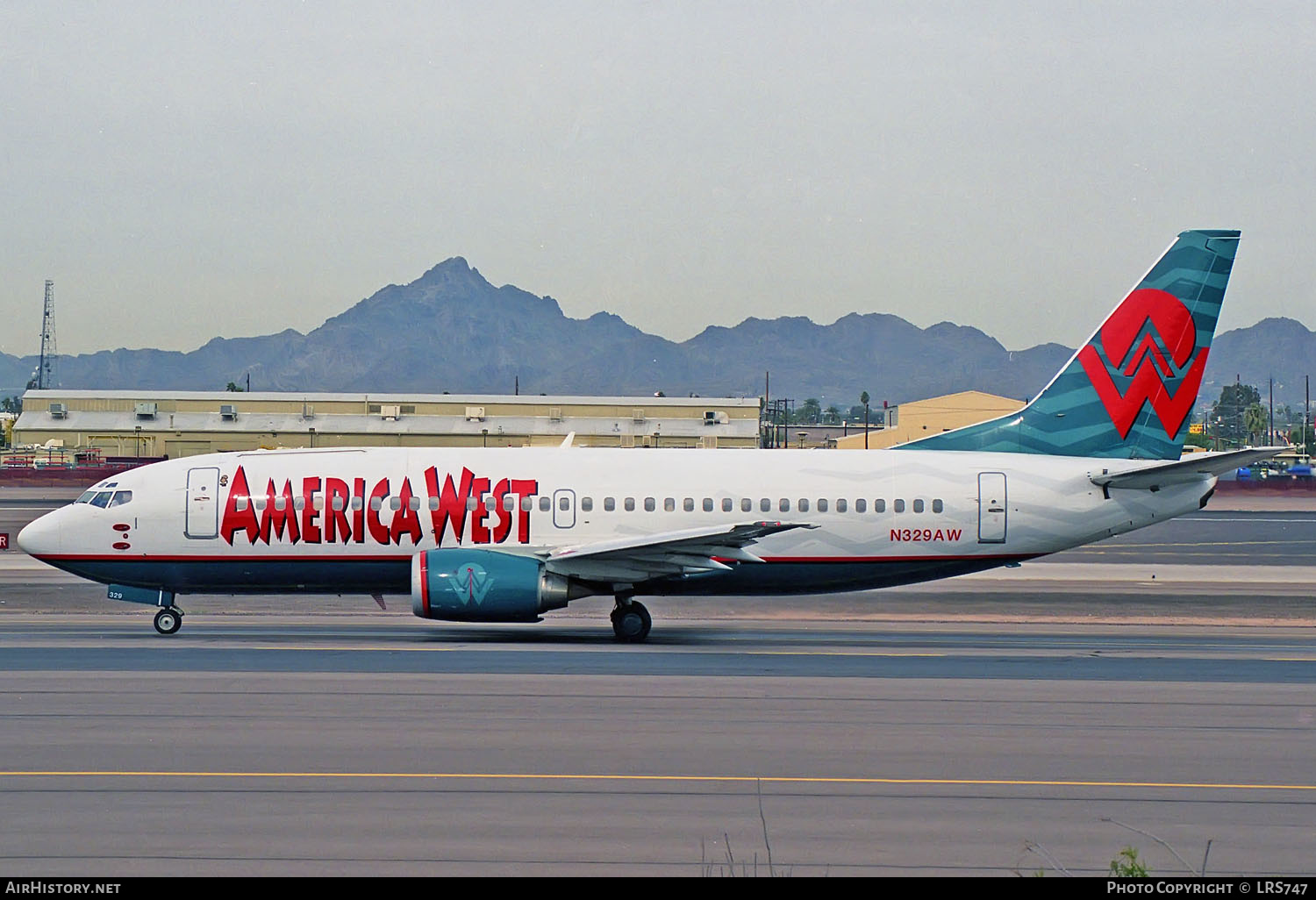 Aircraft Photo of N329AW | Boeing 737-3Y0 | America West Airlines | AirHistory.net #304111