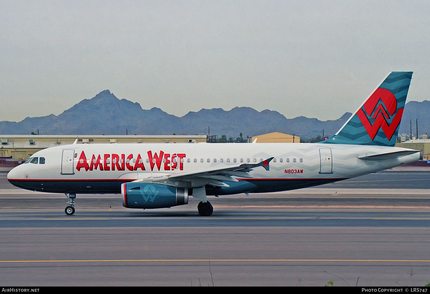 Aircraft Photo of N803AW | Airbus A319-132 | America West Airlines | AirHistory.net #304116