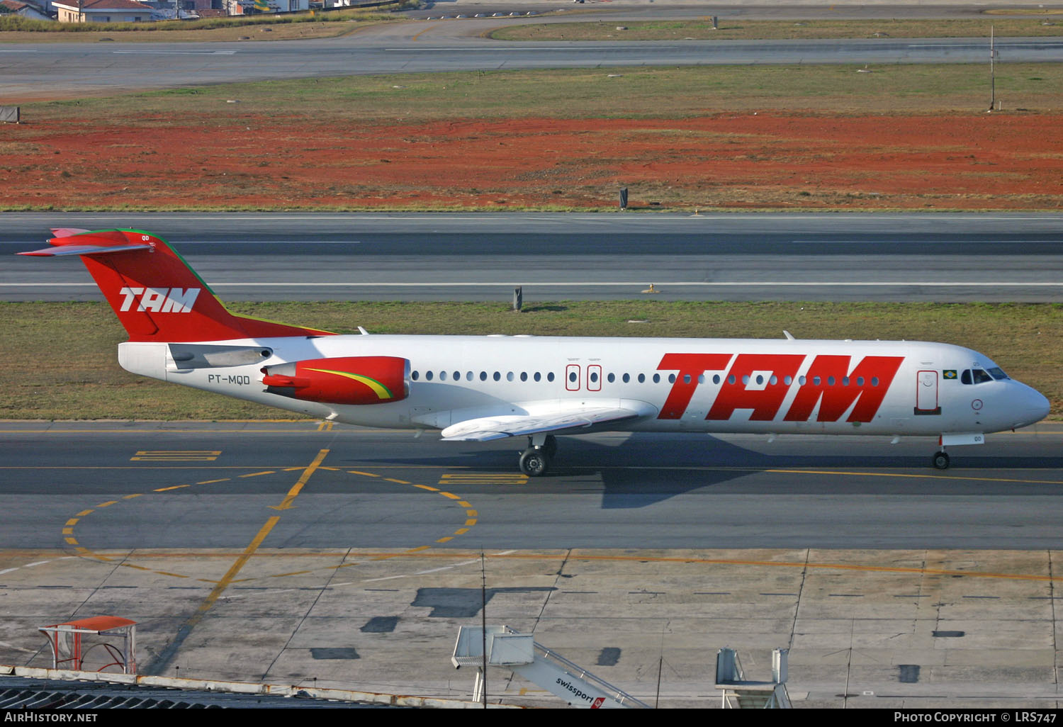 Aircraft Photo of PT-MQD | Fokker 100 (F28-0100) | TAM Linhas Aéreas | AirHistory.net #304200