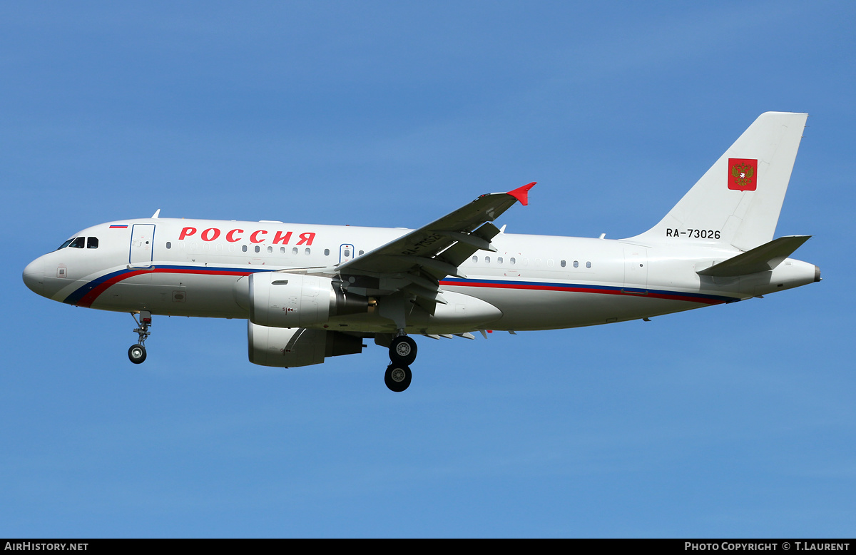 Aircraft Photo of RA-73026 | Airbus ACJ319 (A319-115/CJ) | Rossiya - Special Flight Detachment | AirHistory.net #304257