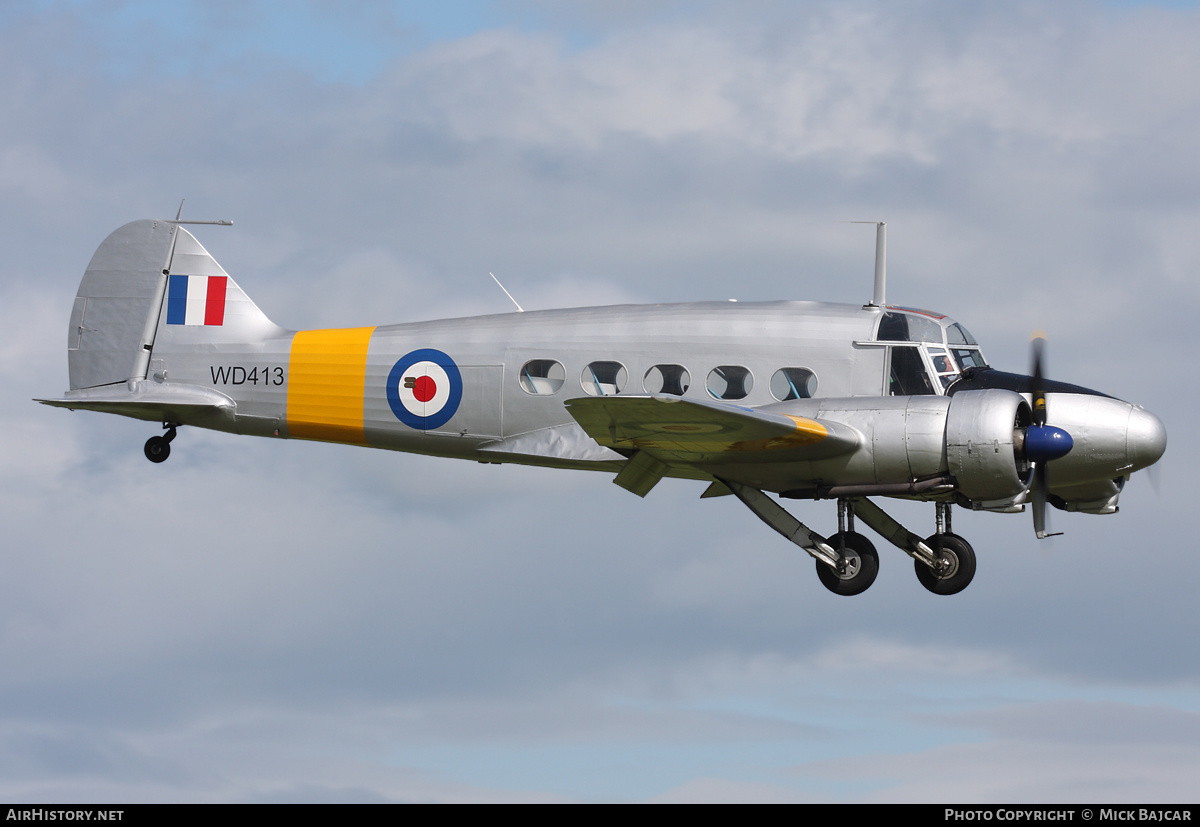 Aircraft Photo of G-VROE / WD413 | Avro 652A Anson T21 | UK - Air Force | AirHistory.net #304350