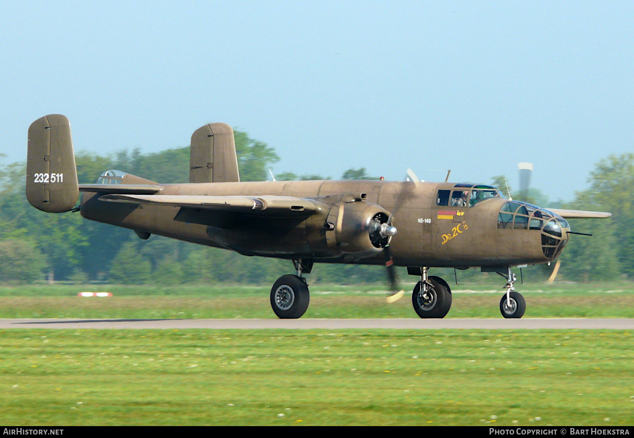 Aircraft Photo of N320SQ / N5-149 | North American B-25N Mitchell | Netherlands East Indies - Air Force | AirHistory.net #304433