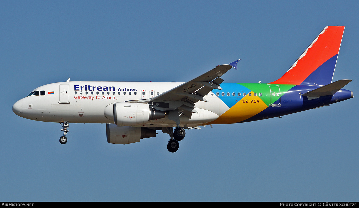 Aircraft Photo of LZ-AOA | Airbus A319-112 | Eritrean Airlines | AirHistory.net #304453
