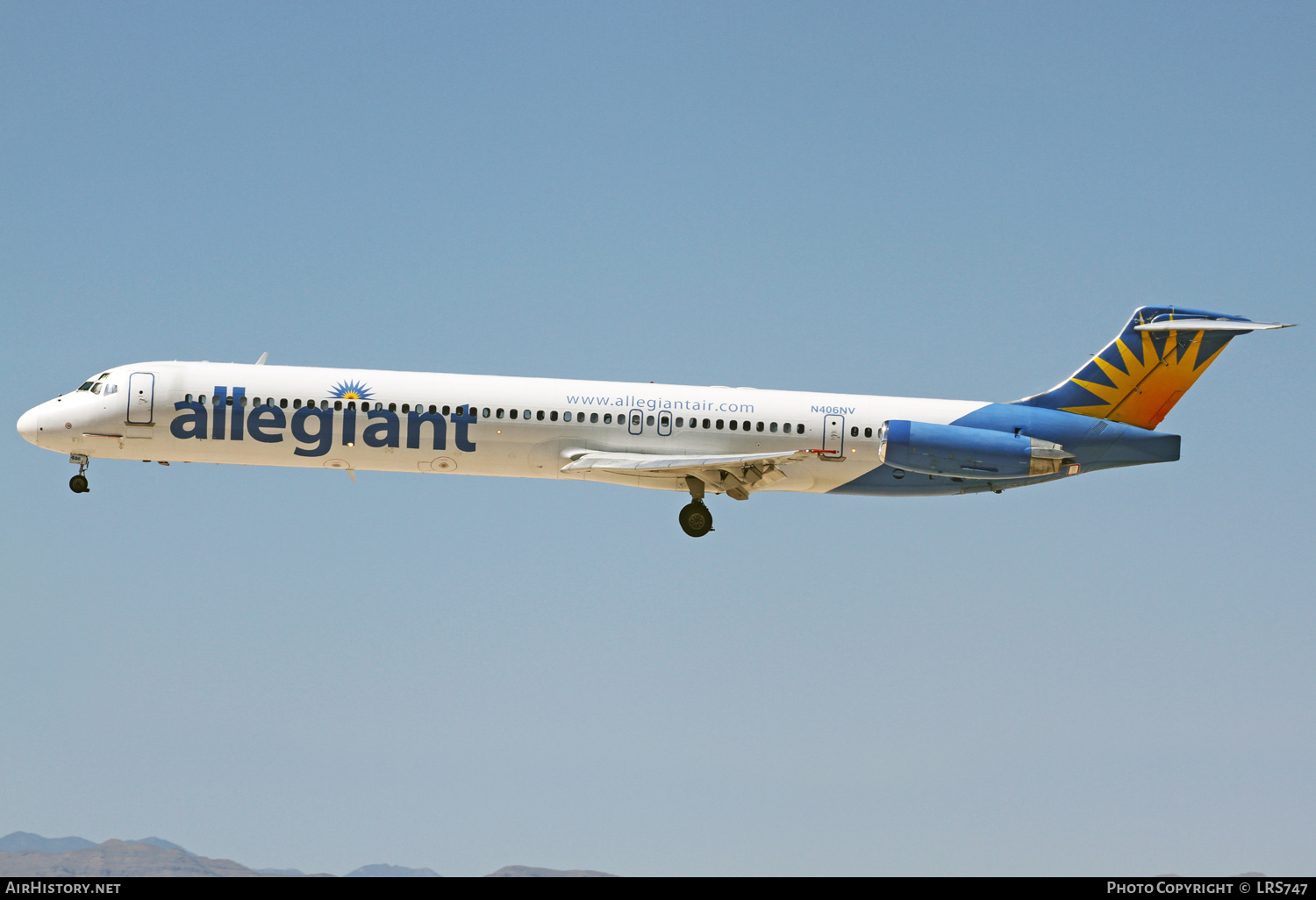 Aircraft Photo of N406NV | McDonnell Douglas MD-82 (DC-9-82) | Allegiant Air | AirHistory.net #304468