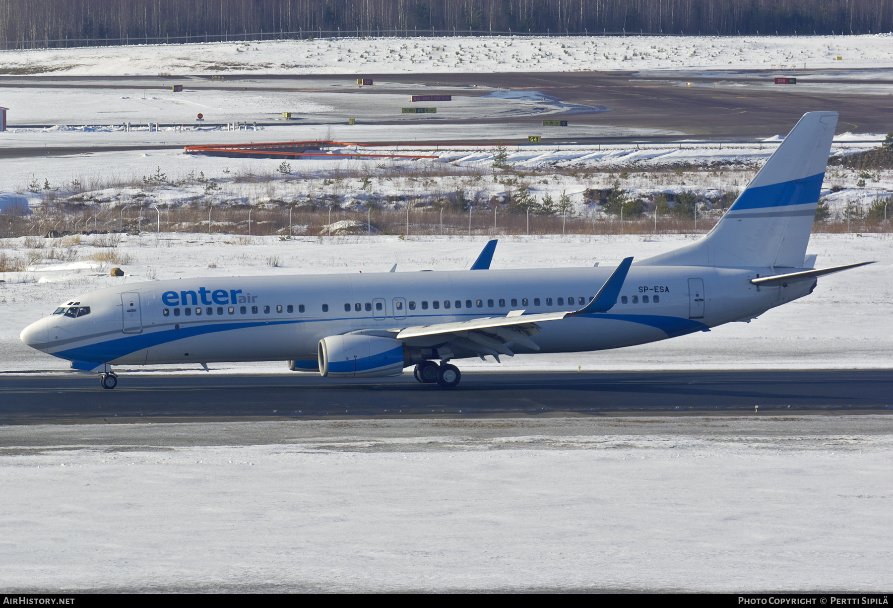 Aircraft Photo of SP-ESA | Boeing 737-8Q8 | Enter Air | AirHistory.net #304522