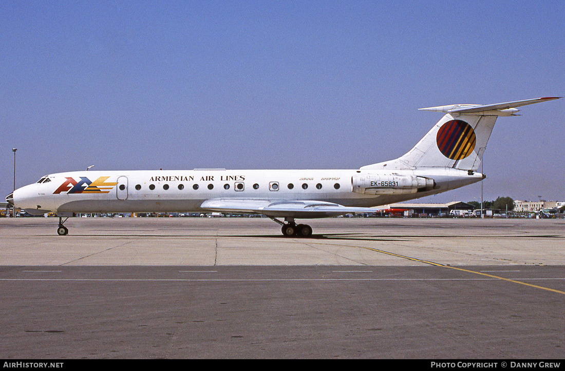 Aircraft Photo of EK-65831 | Tupolev Tu-134A | Armenian Airlines | AirHistory.net #304568