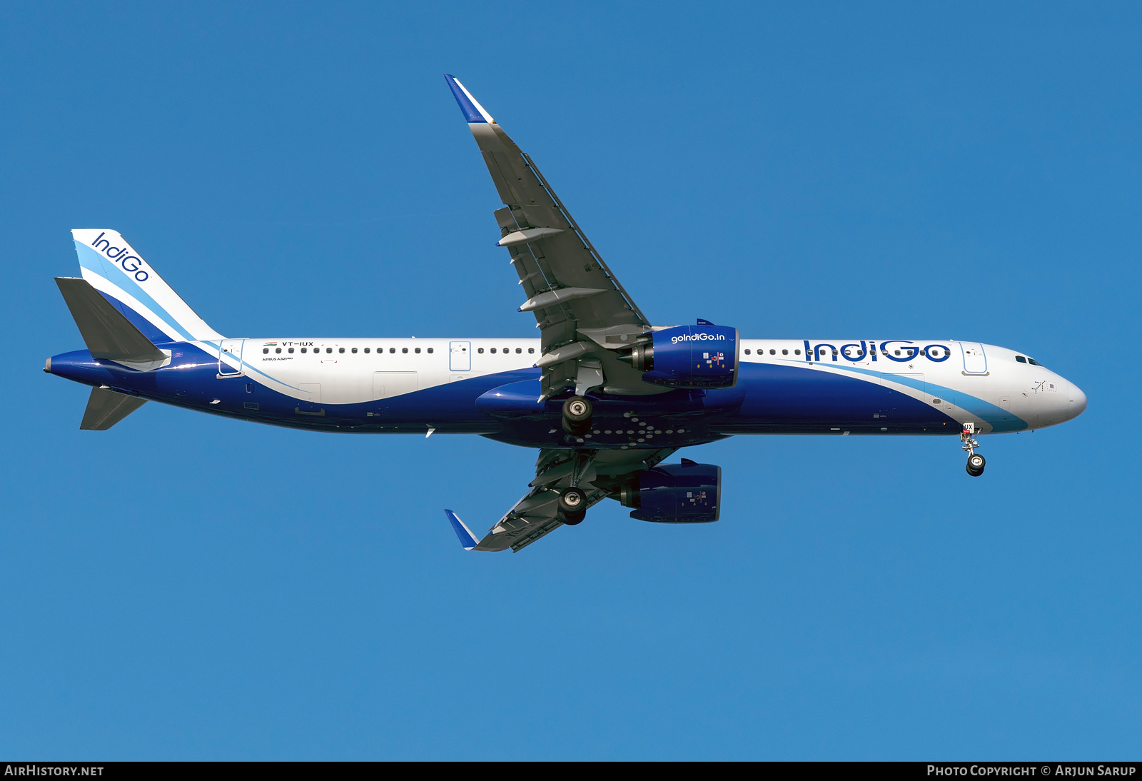 Aircraft Photo of VT-IUX | Airbus A321-271NX | IndiGo | AirHistory.net #304643