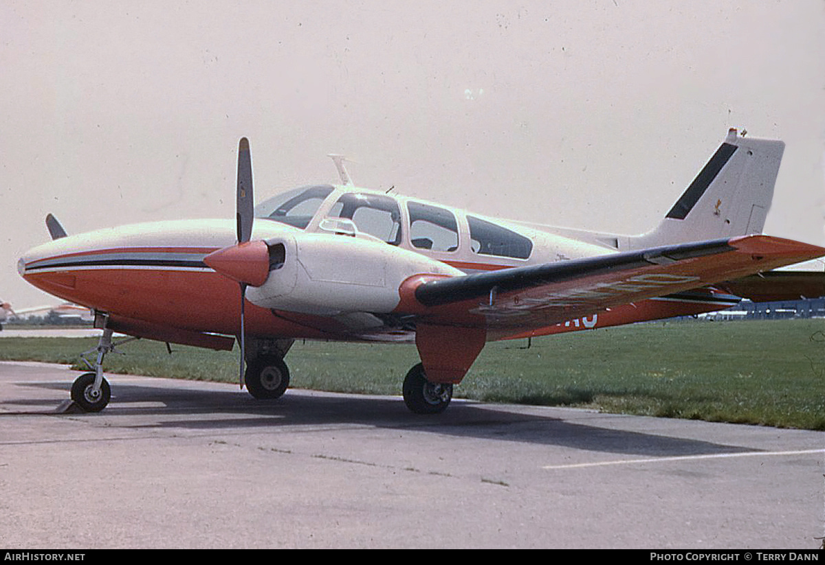 Aircraft Photo of G-AWAO | Beech 95-D55 Baron | College of Air Training | AirHistory.net #304649