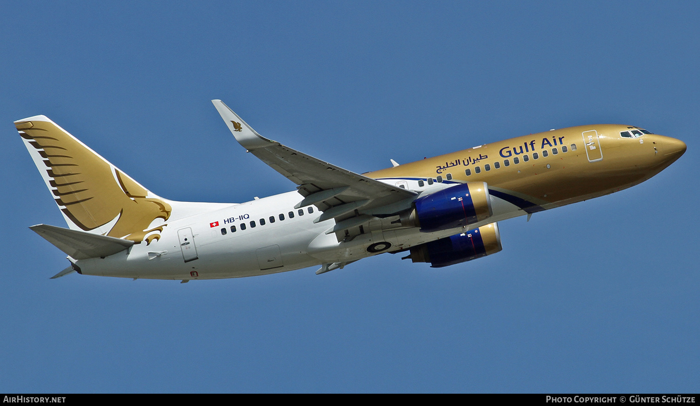 Aircraft Photo of HB-IIQ | Boeing 737-7CN BBJ | Gulf Air | AirHistory.net #304796