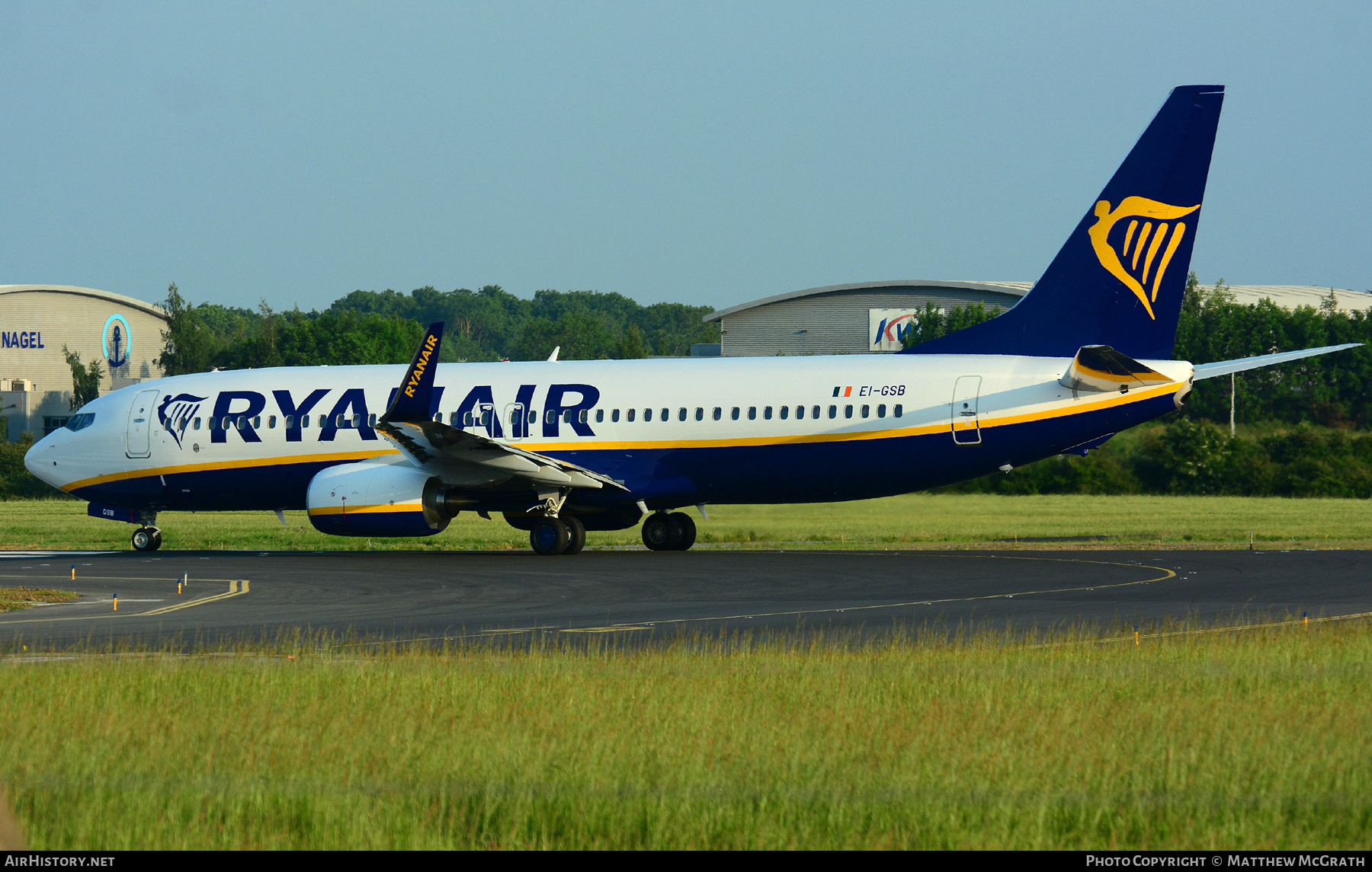 Aircraft Photo of EI-GSB | Boeing 737-800 | Ryanair | AirHistory.net #304808