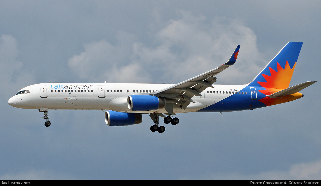 Aircraft Photo of G-LSAK | Boeing 757-23N | RAK Airways | AirHistory.net #304843