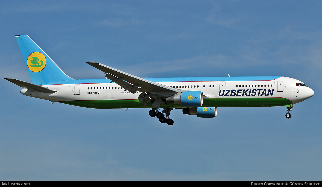 Aircraft Photo of UK67002 | Boeing 767-33P/ER | Uzbekistan Airways | AirHistory.net #304846