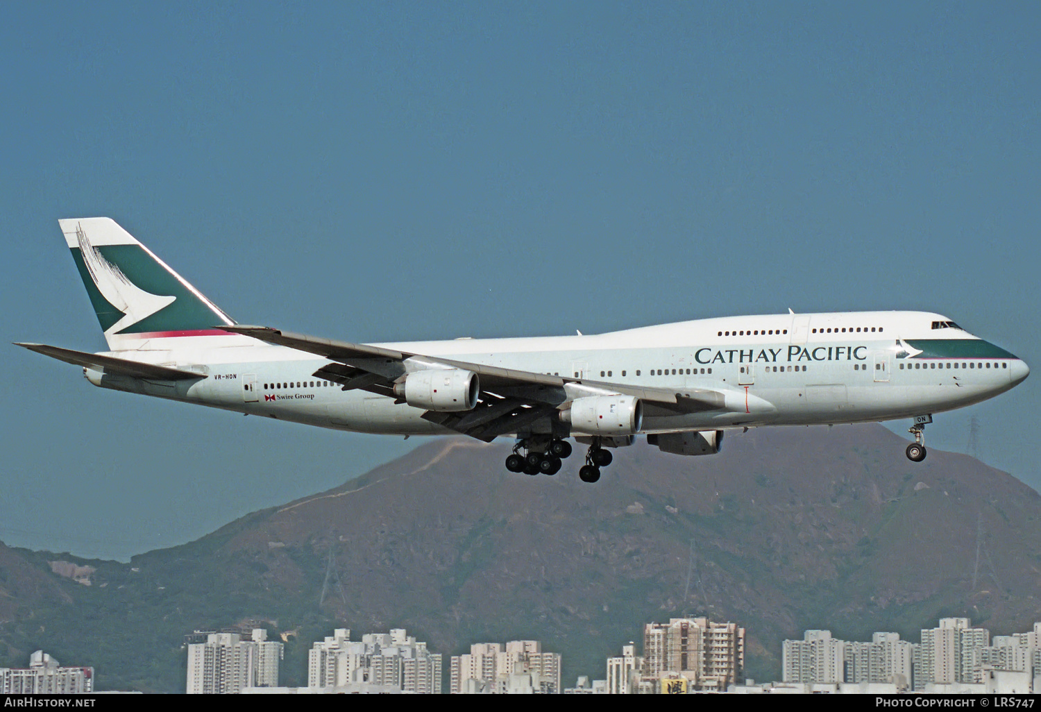 Aircraft Photo of VR-HON | Boeing 747-367 | Cathay Pacific Airways | AirHistory.net #304854