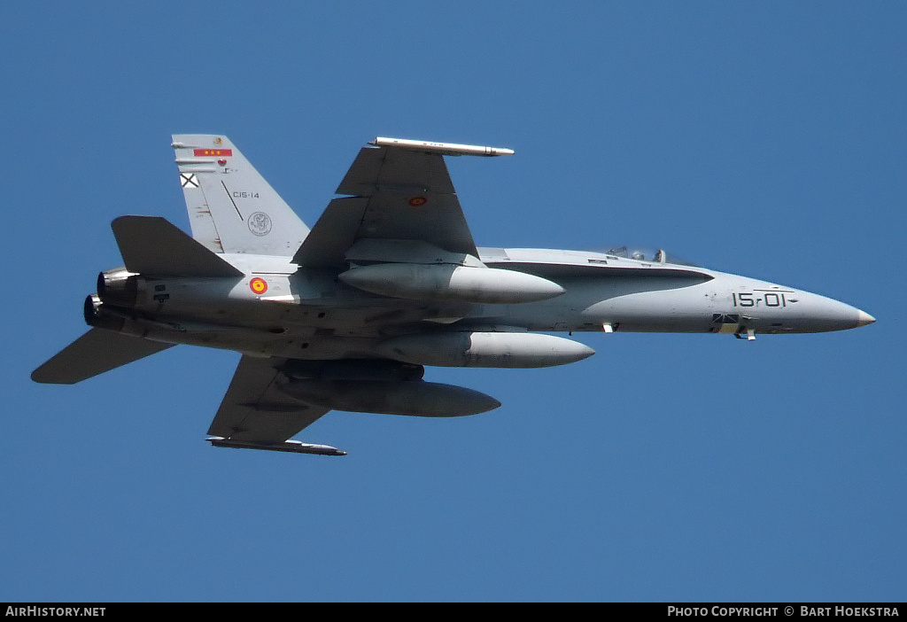 Aircraft Photo of C.15-14 | McDonnell Douglas EF-18M Hornet | Spain - Air Force | AirHistory.net #304859