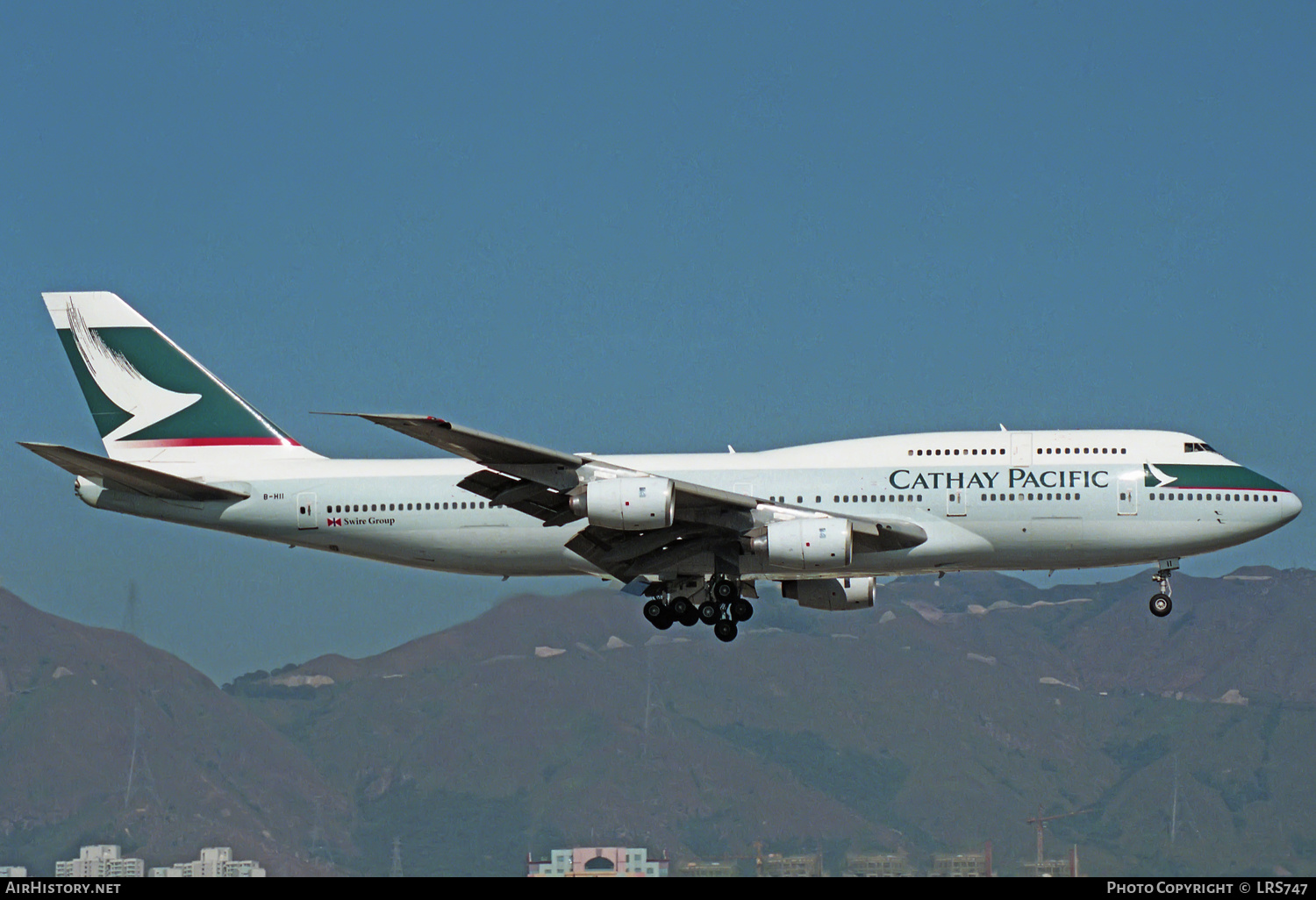 Aircraft Photo of B-HII | Boeing 747-367 | Cathay Pacific Airways | AirHistory.net #304889