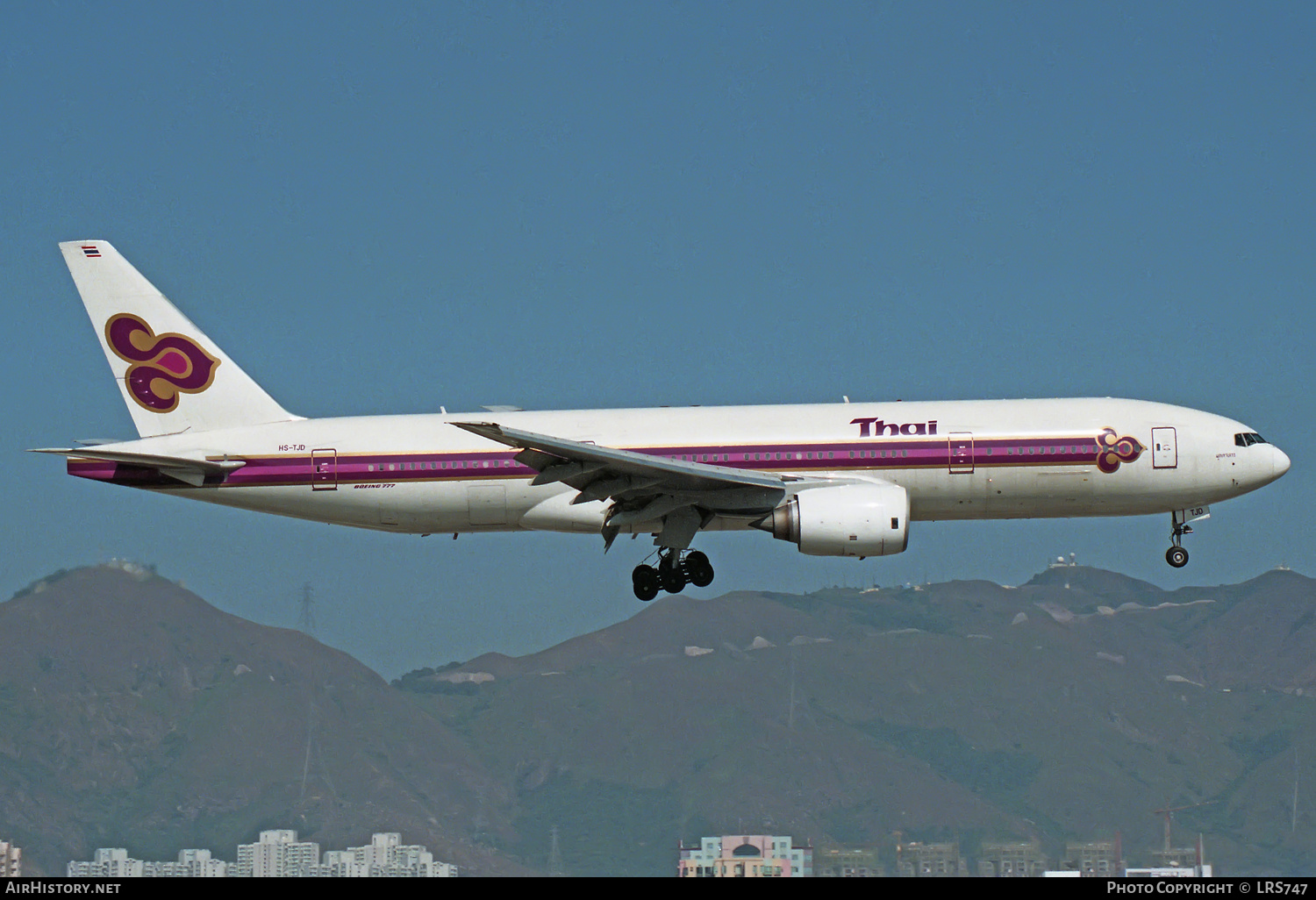 Aircraft Photo of HS-TJD | Boeing 777-2D7 | Thai Airways International | AirHistory.net #304891