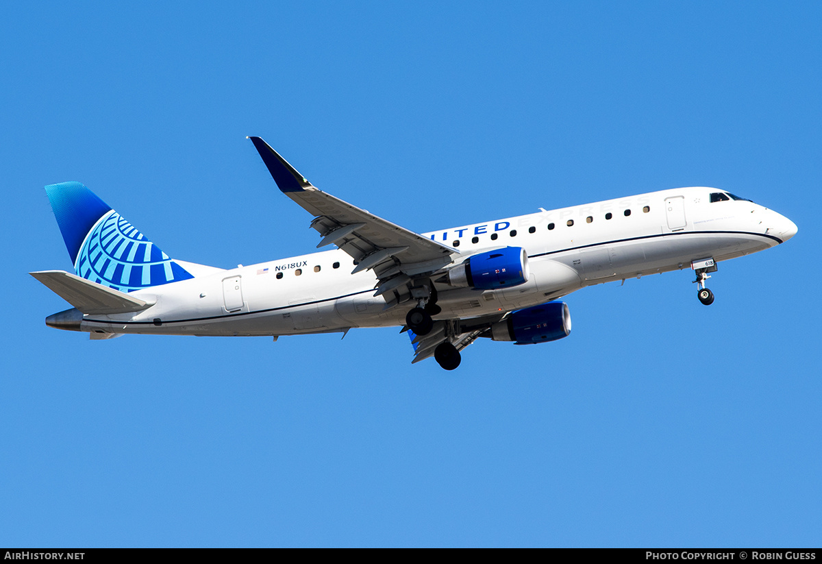 Aircraft Photo of N618UX | Embraer 175LR (ERJ-170-200LR) | United Express | AirHistory.net #304934