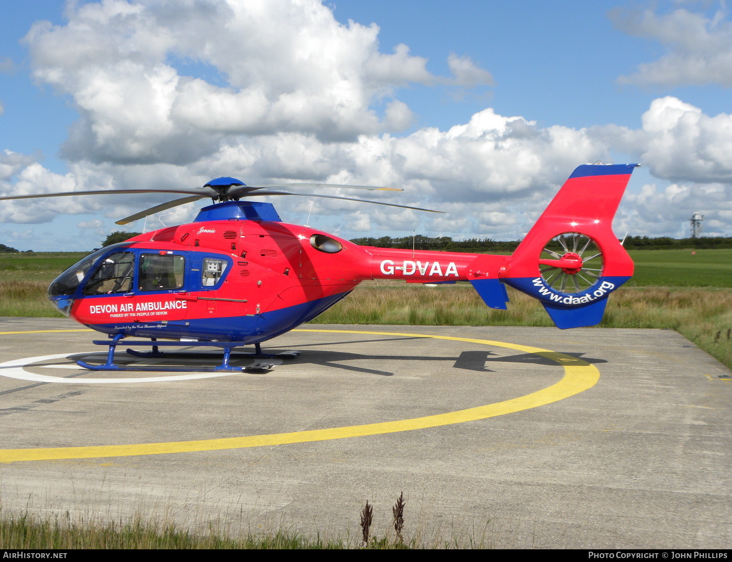 Aircraft Photo of G-DVAA | Eurocopter EC-135P-2+ | Devon Air Ambulance | AirHistory.net #305023
