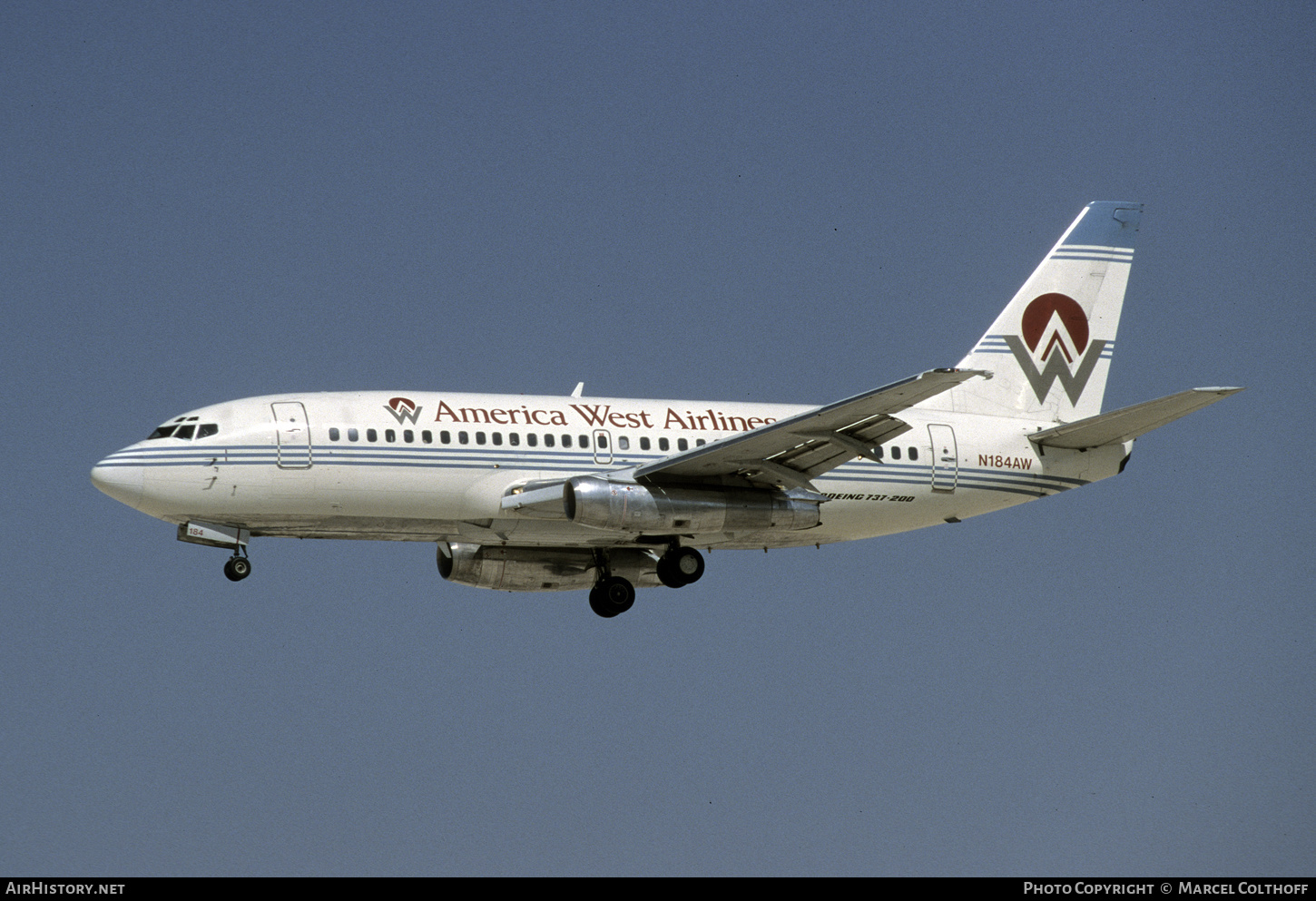 Aircraft Photo of N184AW | Boeing 737-277/Adv | America West Airlines | AirHistory.net #305065