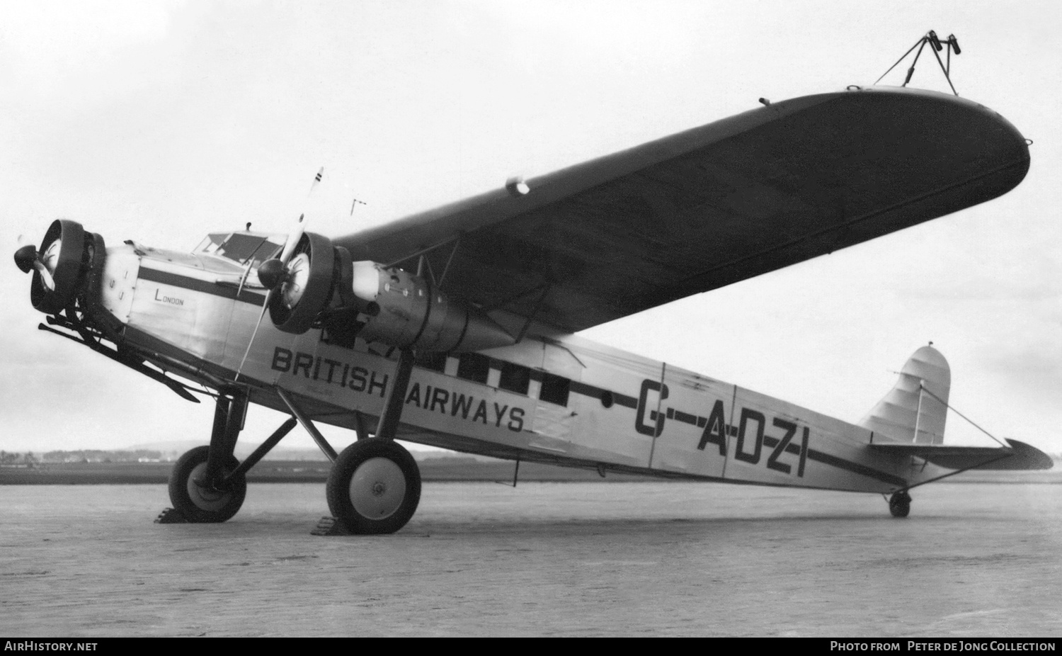 Aircraft Photo of G-ADZI | Fokker F.XII | British Airways | AirHistory.net #305155