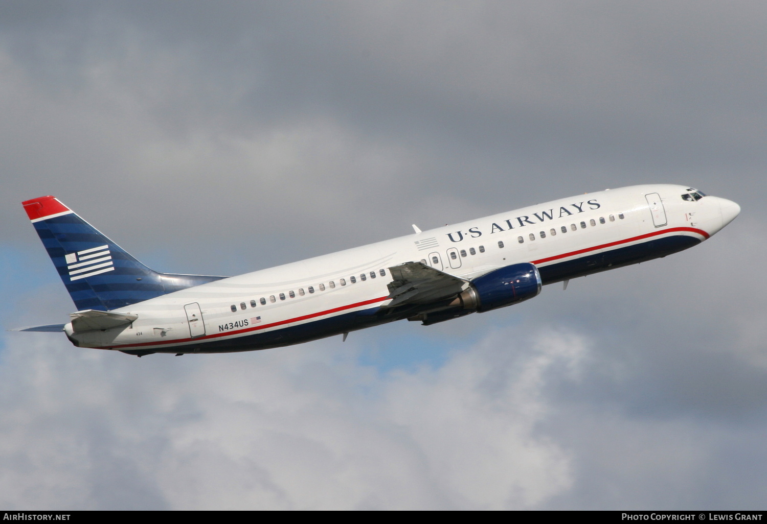 Aircraft Photo of N434US | Boeing 737-4B7 | US Airways | AirHistory.net #305289