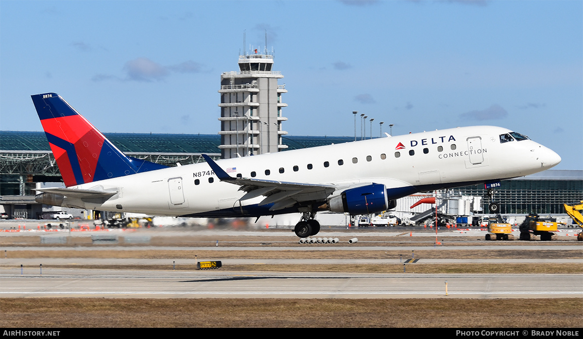 Aircraft Photo of N874RW | Embraer 170SE (ERJ-170-100SE) | Delta Connection | AirHistory.net #305314
